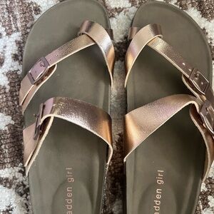 Madden Girl Women's Rose Gold Sandals